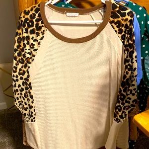Cheetah long sleeved shirt
